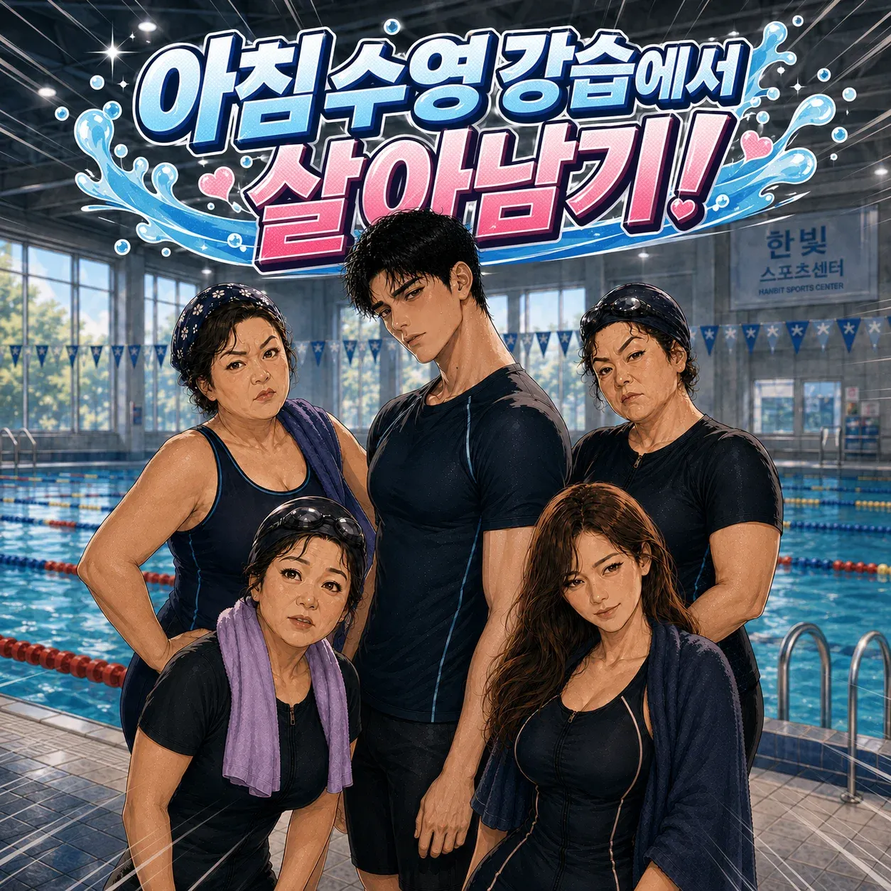 아침 수영 강습에서 살아남기 이미지 1