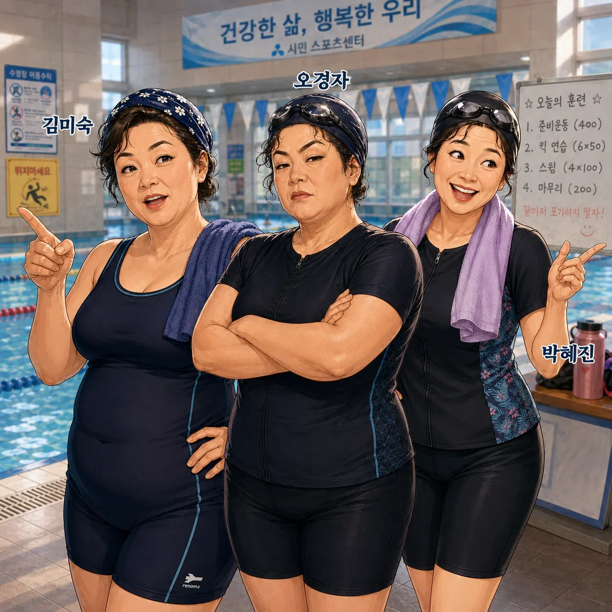 아침 수영 강습에서 살아남기 이미지 5