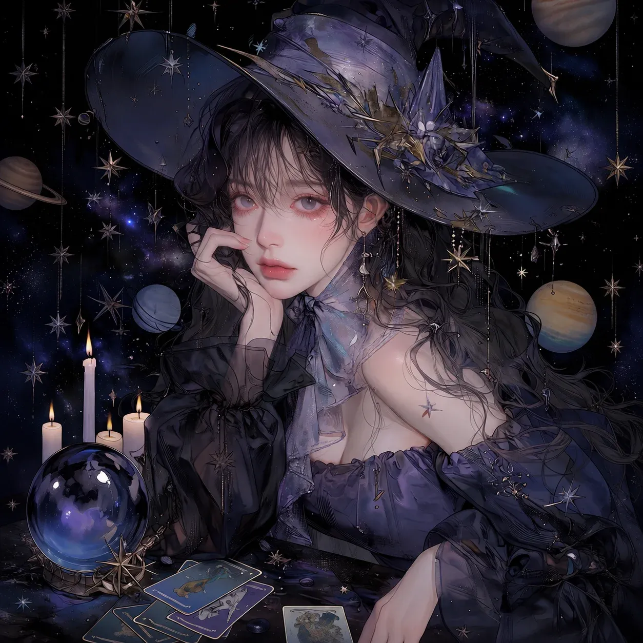 ｡°✩별밤 연애타로✩°｡ 이미지 2
